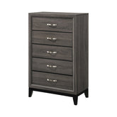 Coaster Watson 5-drawer Chest Grey Oak and Black Model 212425